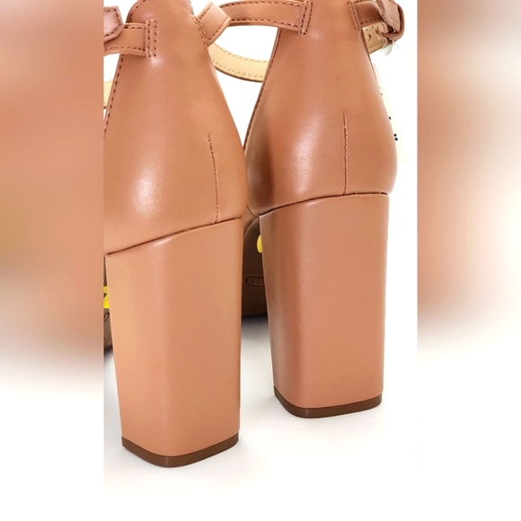 Nine West Women's Tan Allha Braided Block Heel Sandals Size 9 - Picture 9 of 11